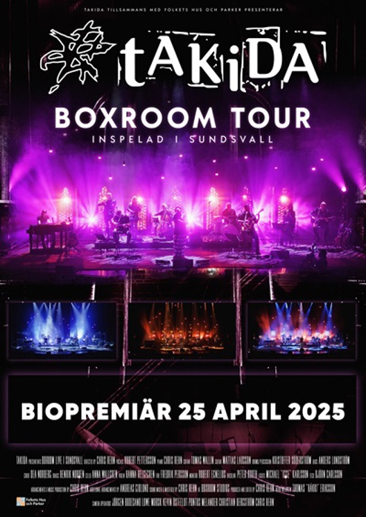 Filmaffisch för PREMIÄR: Takida - Boxroom Tour