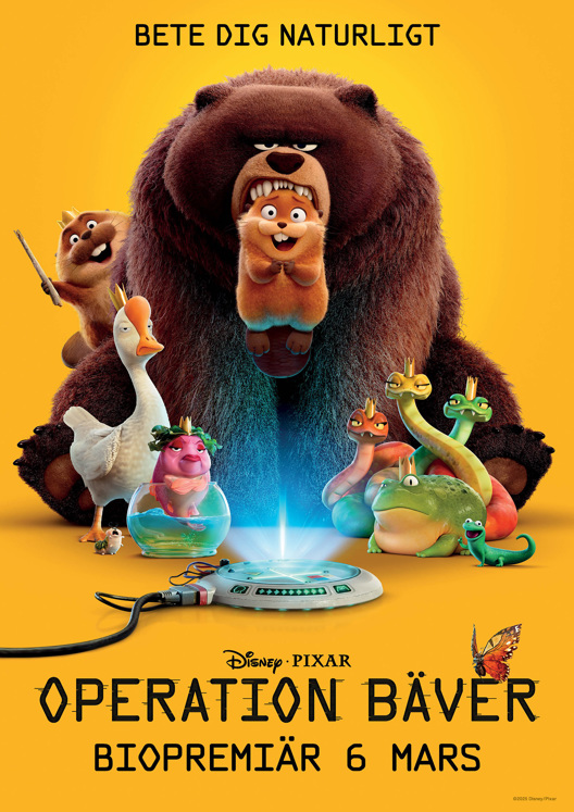 Filmaffisch för Sportlovsbio: Operation Bäver